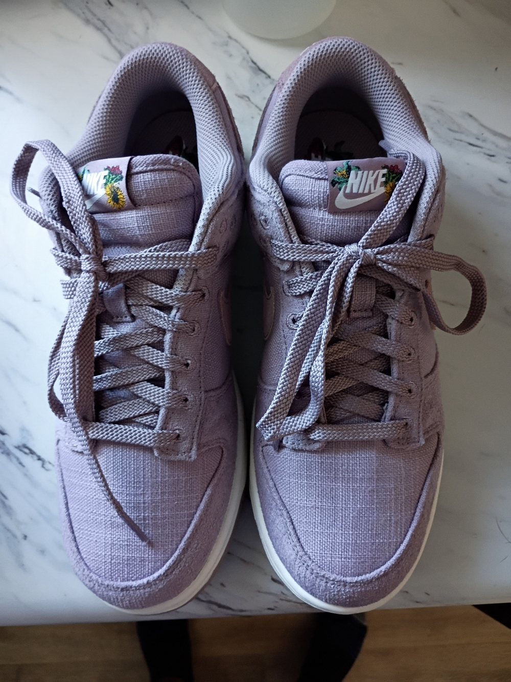 Nike Women's Lavender Textile Sneakers